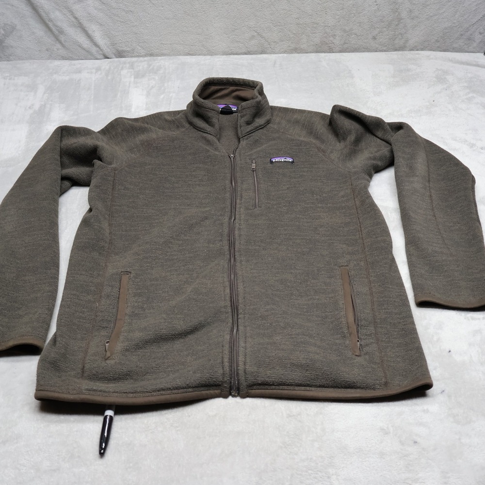 Patagonia Better Sweater Jacket Mens Large Brown Full Zip Fleece Performance
